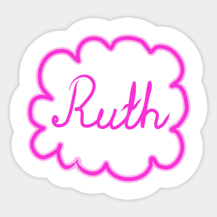 Ruth. Female name. Sticker